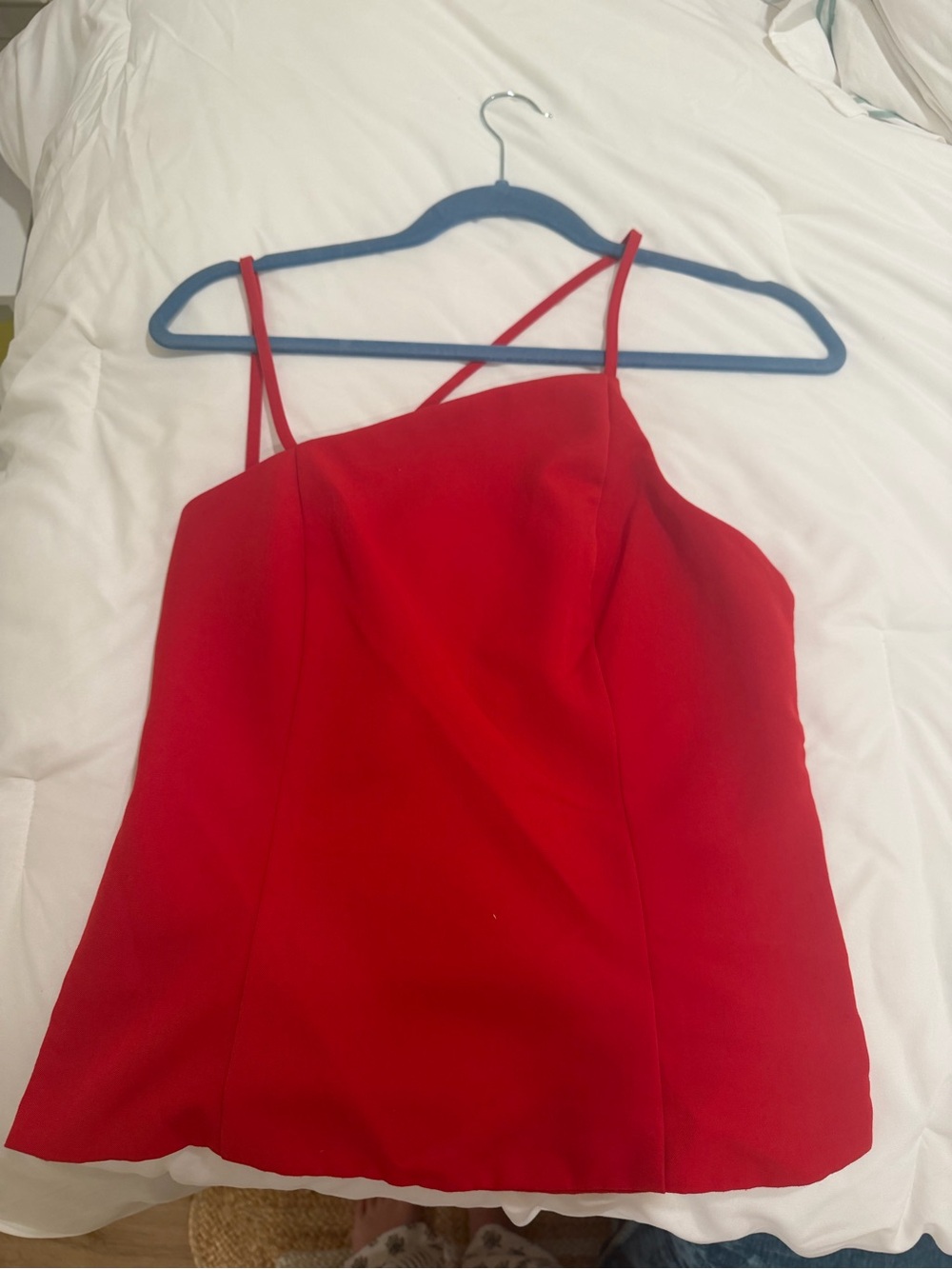 Glassons Red Asymmetric Double-Strap Tank Top